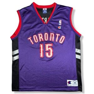 Vintage 90s/Y2K Champion Vince Carter Toronto Raptors Basketball Jersey